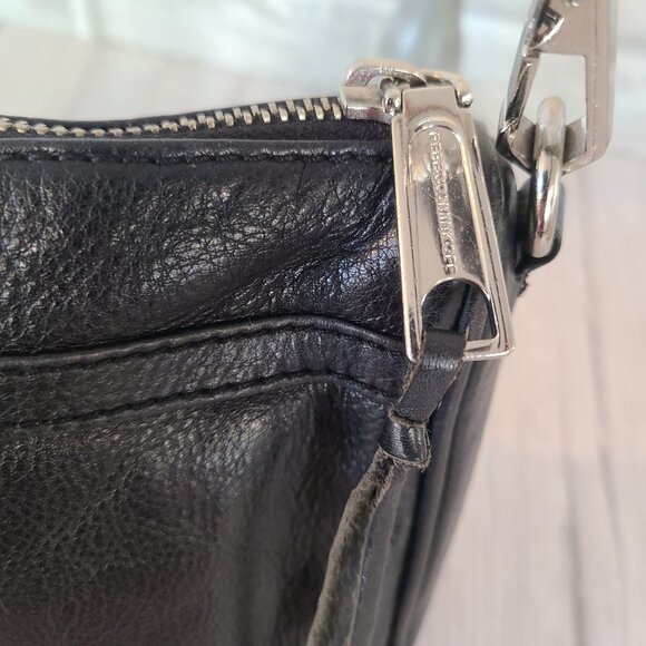 Rebecca Minkoff Mini Mac Cross Body Bag Chain Link Black Leather Studded - Picture 6 of 9